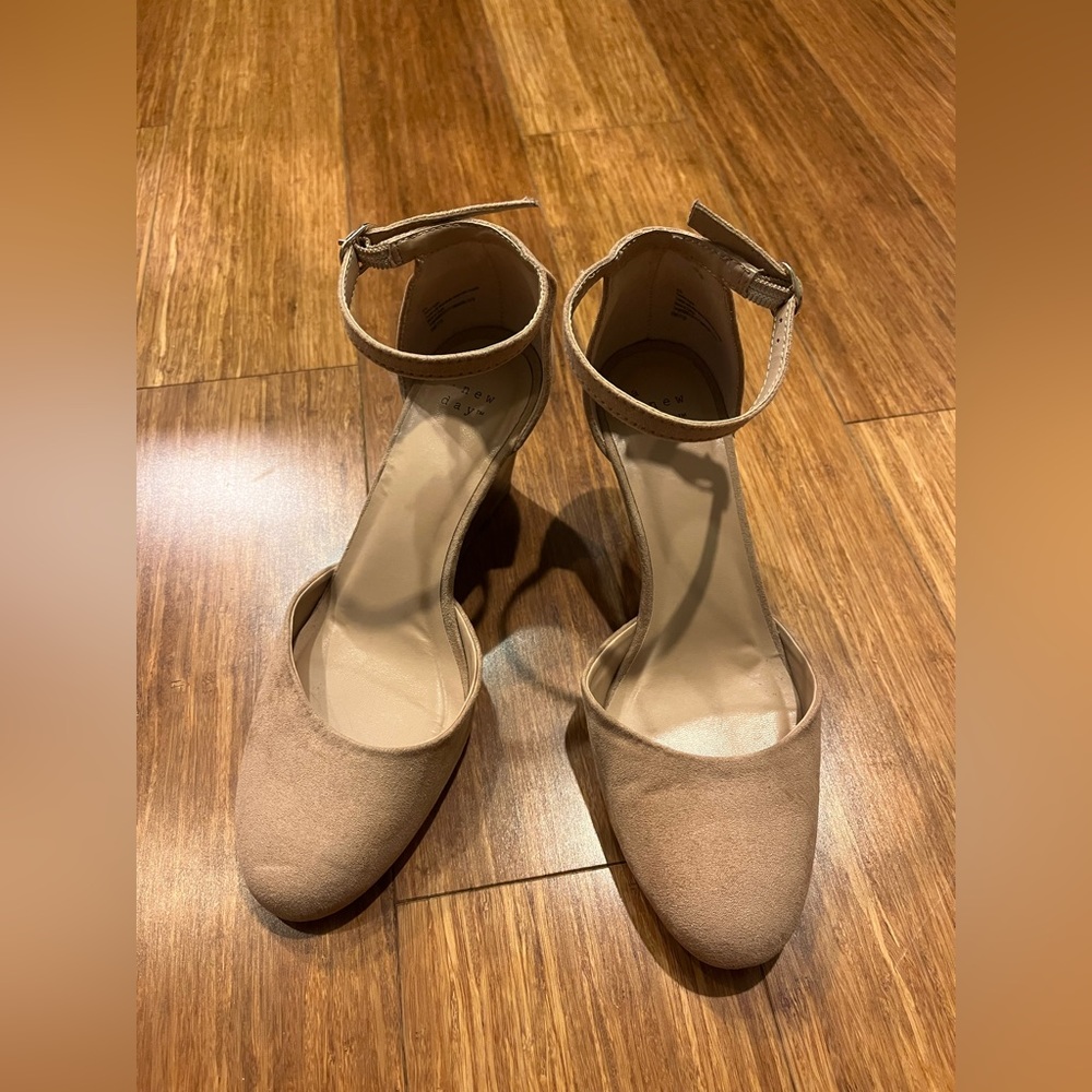 A NEW DAY- Beige Wedges